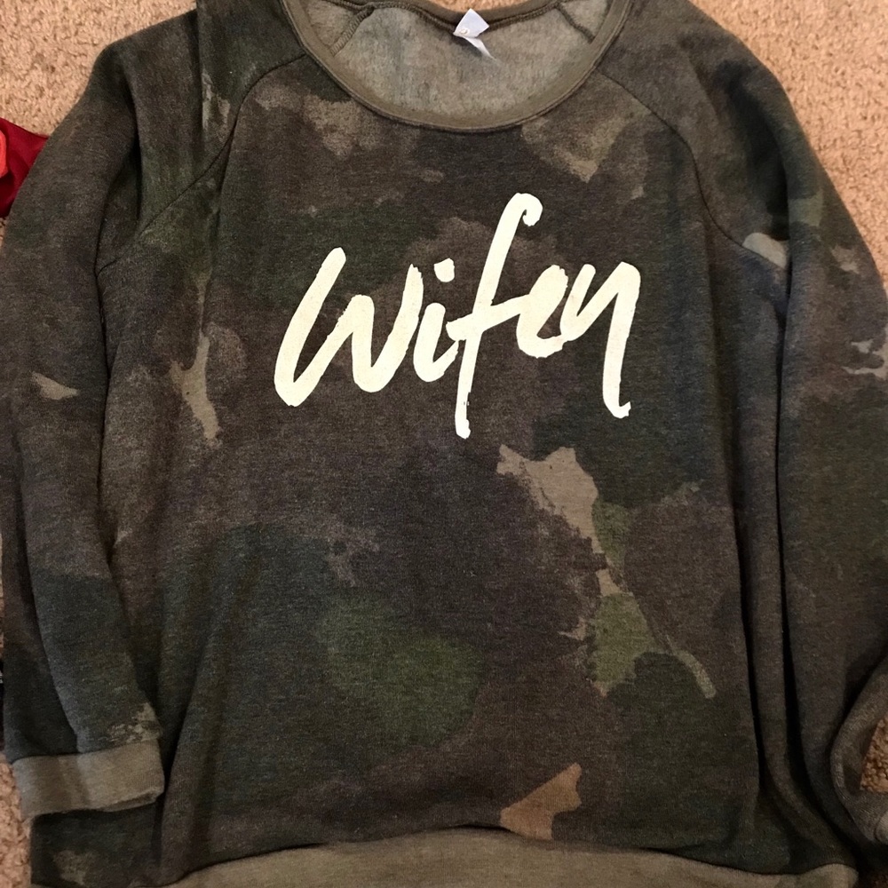 Wifey Camo Sweatshirt